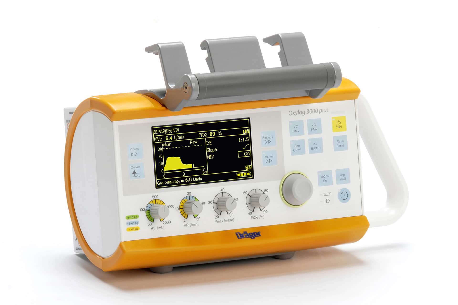 Портативный аппарат ИВЛ Drager Oxylog 3000 Plus