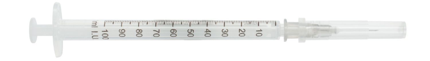 Шприц 1 мл инсулин U-100 (МЕДПРОМ БОБЕНИ ПРОДАКШЕН) 2-х