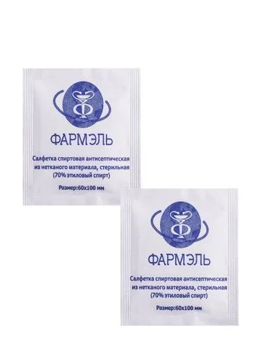 Салфетка спиртовая "Фармэль" 60*100 Россия
