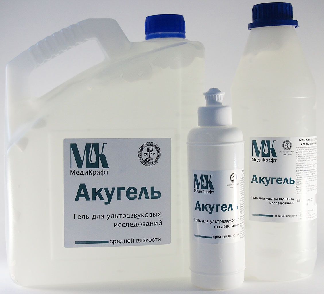 Гель для УЗИ "Акугель" средней вязкости, 250 г